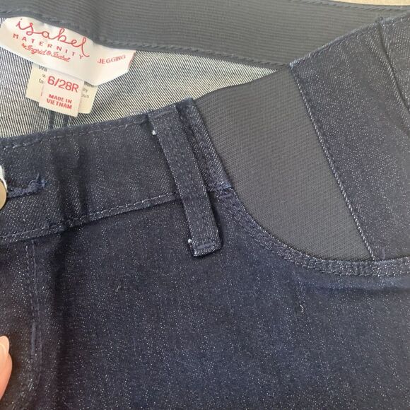 Isabel Maternity Women Size 6 Blue Skinny Low Rise Jegging Jeans - Picture 2 of 5